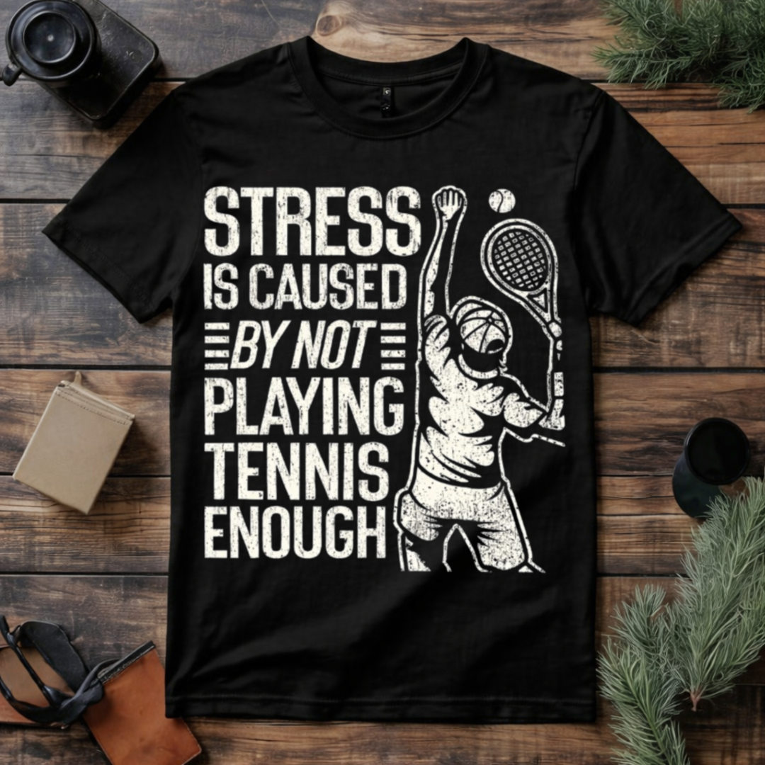 Stress Caused by Not Playing Tennis T Shirt