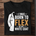 Flex White Coat Premium Cotton T Shirt