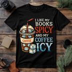 Spicy Books Icy Coffee T Shirt