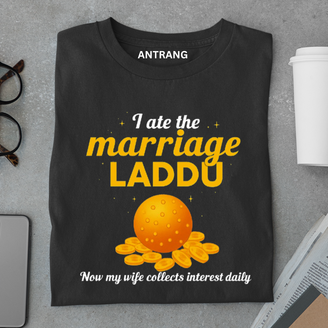 Marriage Laddu Funny Husband T Shirt