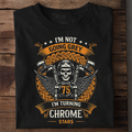 Turning Chrome Biker Premium Cotton T Shirt