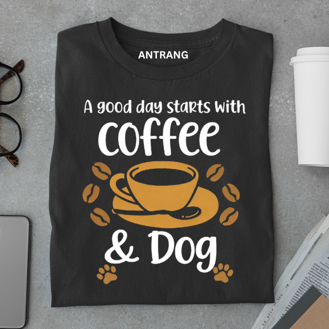 Coffee and Dog T Shirt