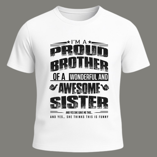 Proud Brother – Limited Edition Premium White T-Shirt
