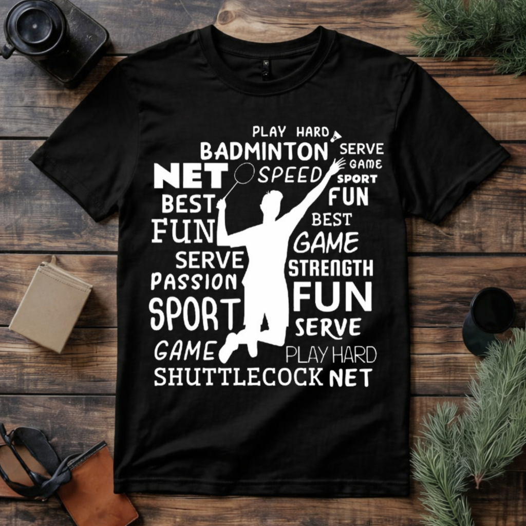 Badminton Fun Sport T Shirt