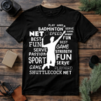 Badminton Fun Sport T Shirt