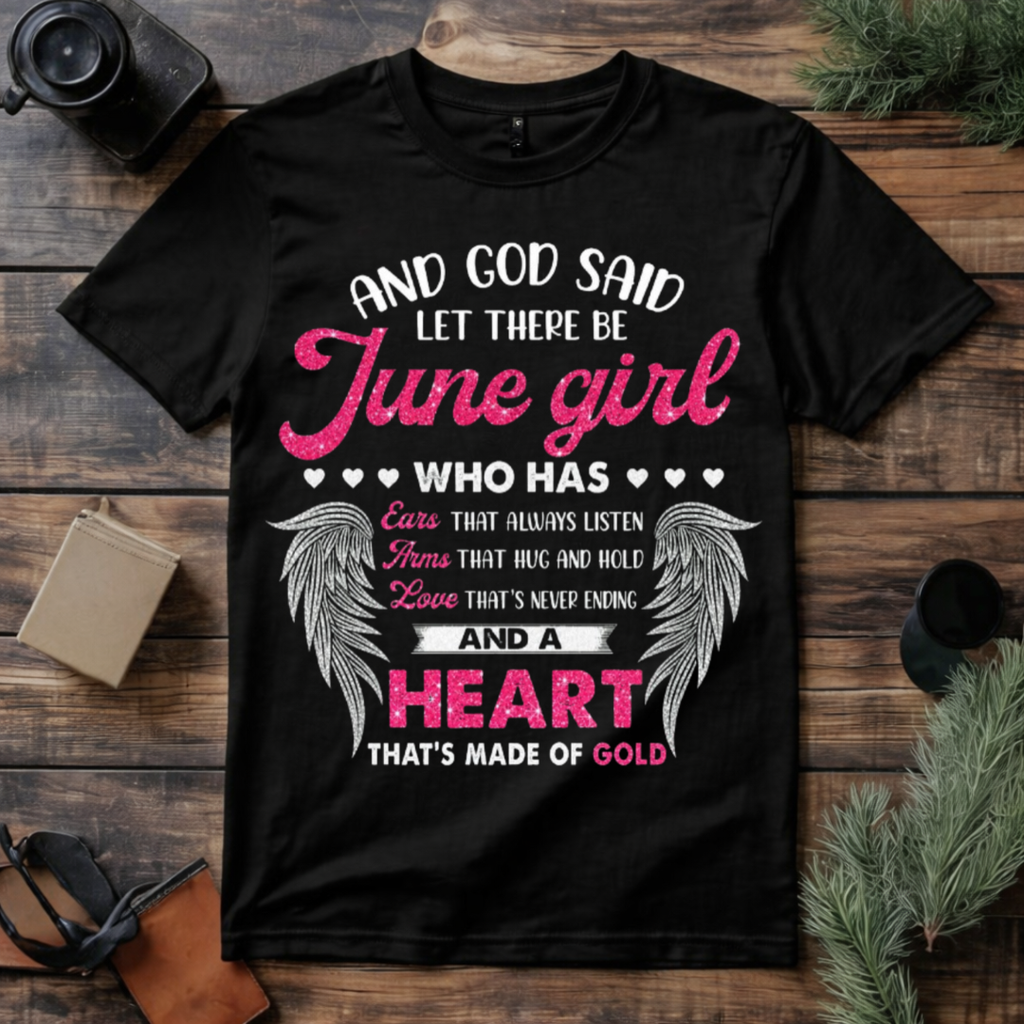 June Girl Heart of Gold T Shirt