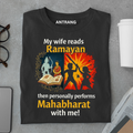 Ramayan Reader Mahabharat Wife T Shirt