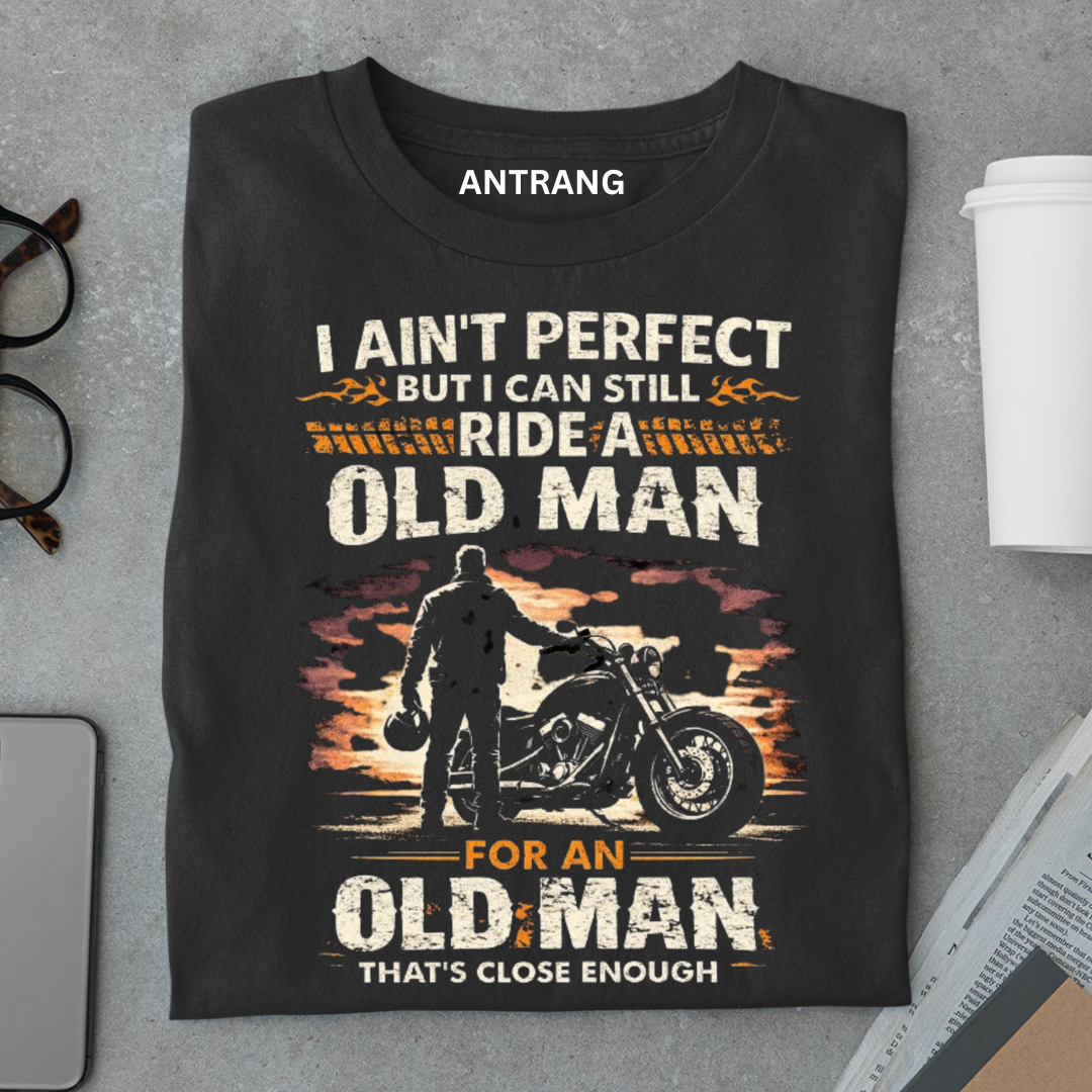 Old Man Biker T Shirt
