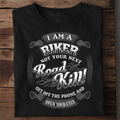 Biker Not a Road Kill Premium Cotton T Shirt