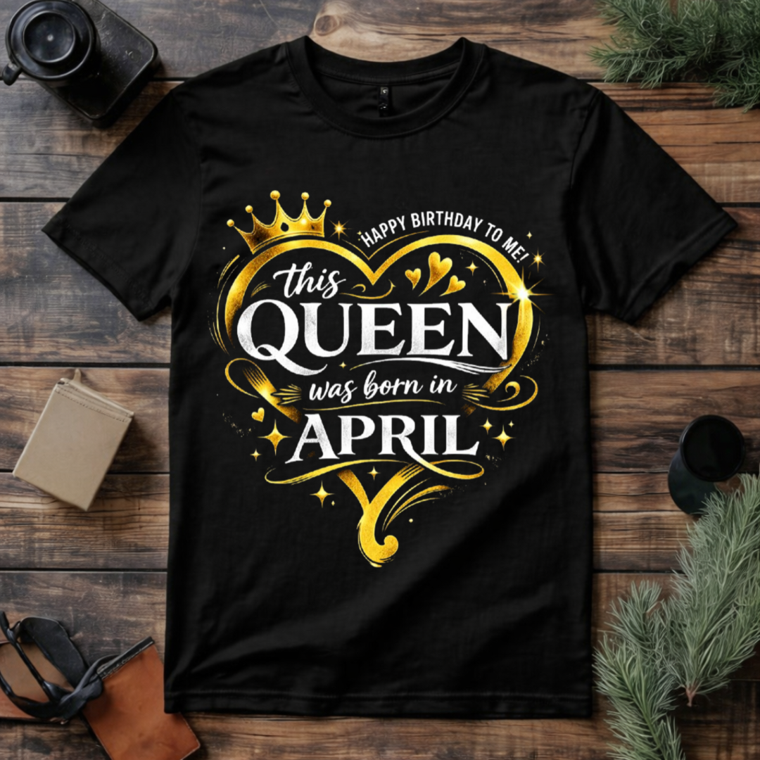 Born Queen April T Shirt