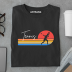 Retro Tennis Sunset T Shirt
