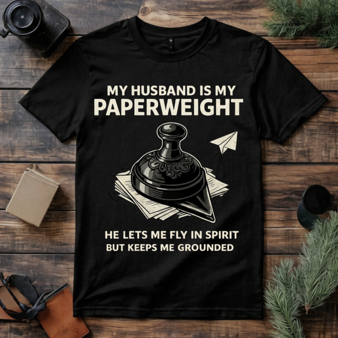 My Husband Is My Paperweight T Shirt