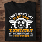 Listen to My Exhaust Premium Cotton T Shirt