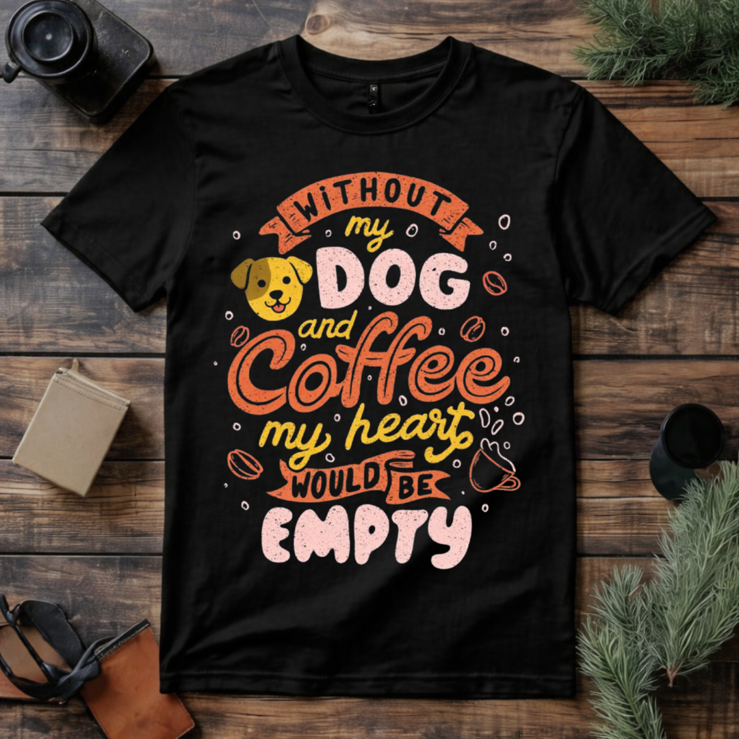 Dog and Coffee Lover T Shirt