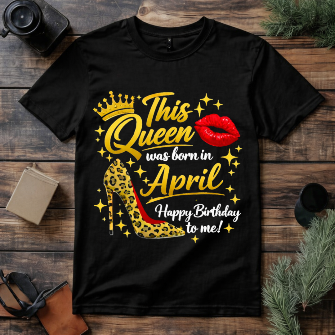 April Queen Birthday T Shirt