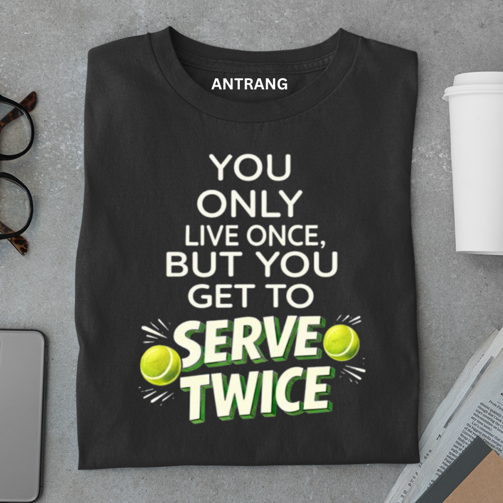 Serve Twice Tennis T Shirt