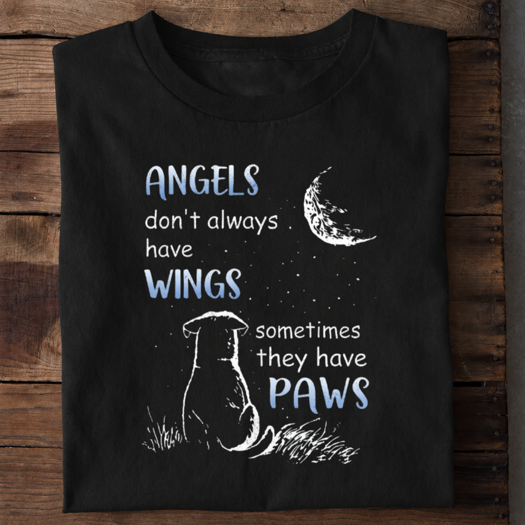 Angels Have Paws Premium Cotton T Shirt