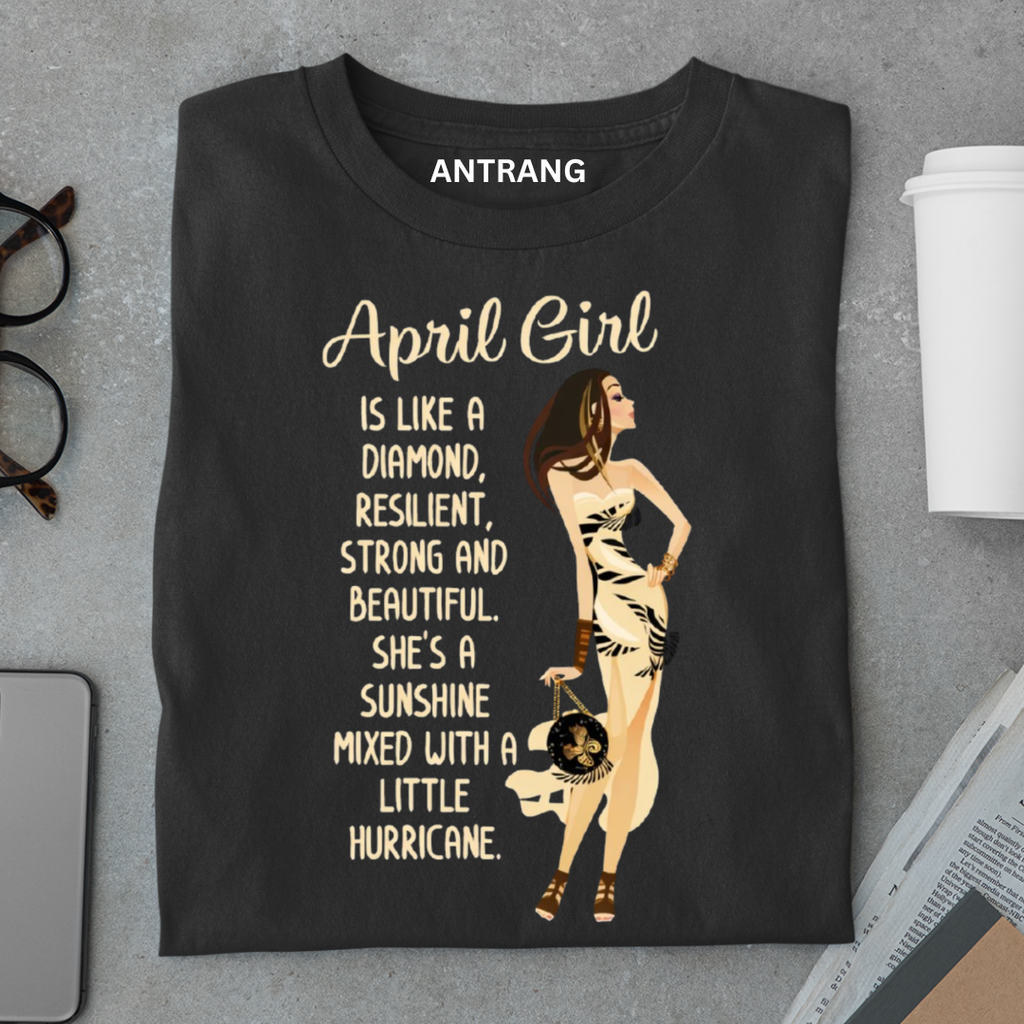 April Girl Diamond T Shirt