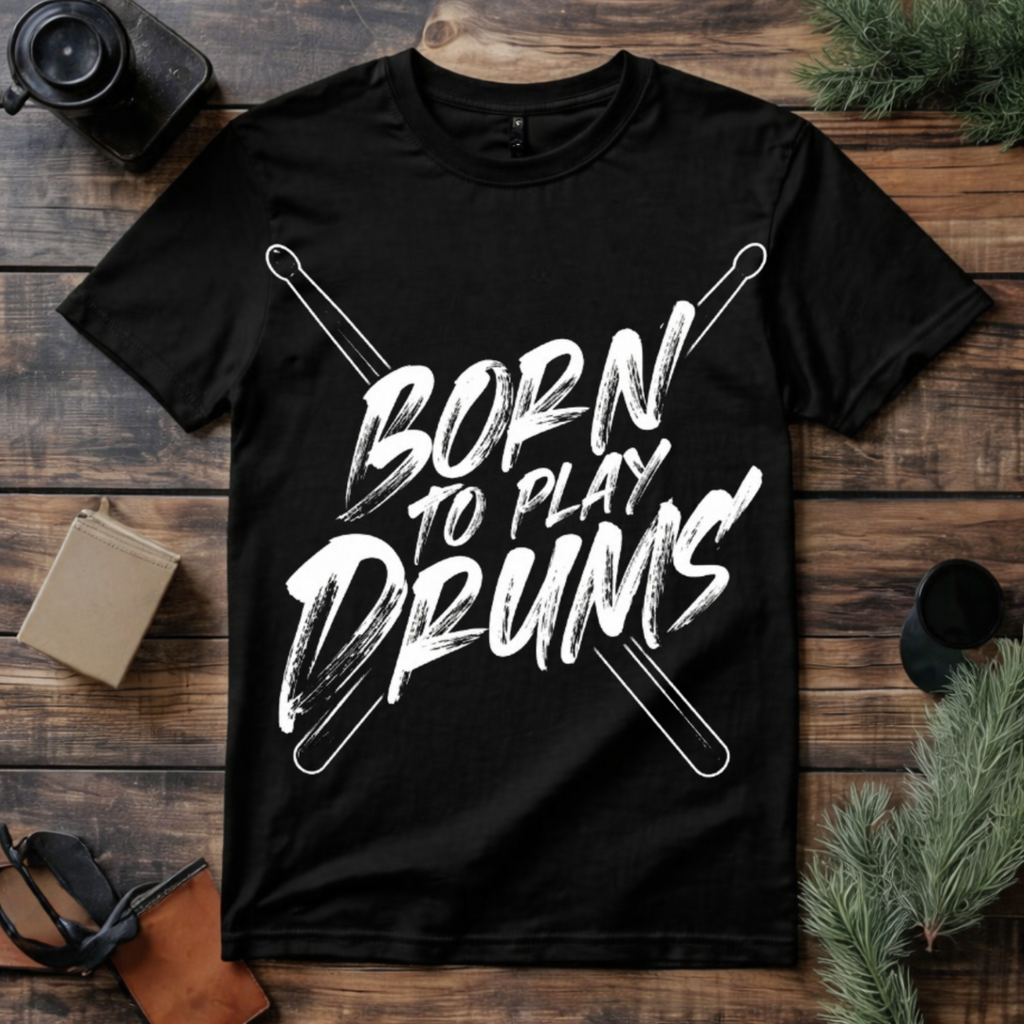 Born to Play Drums T Shirt