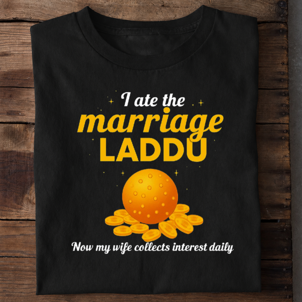 Marriage Laddu Premium Cotton T Shirt
