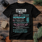 April Girl Attitude T Shirt