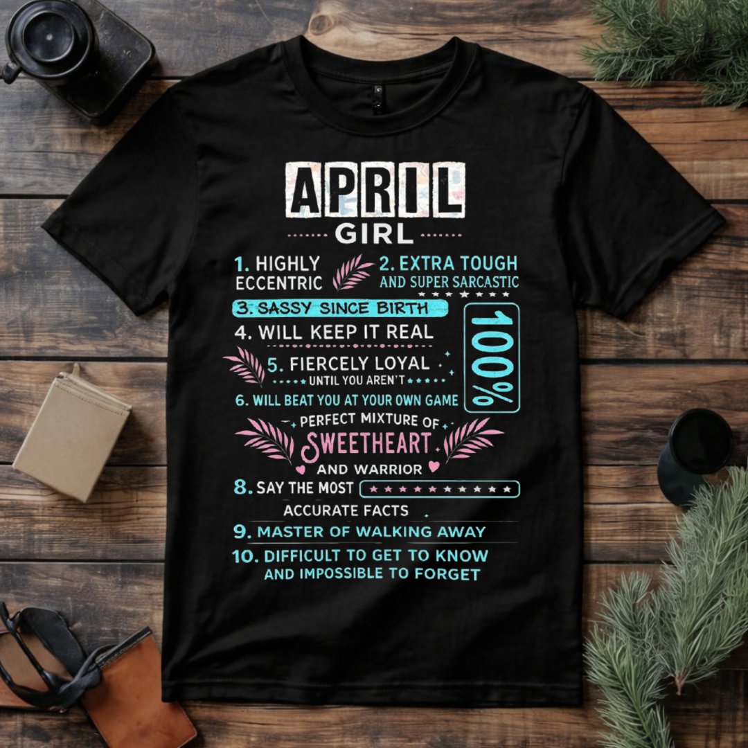 April Girl Attitude T Shirt