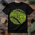 Tennis Terms Word Art T Shirt