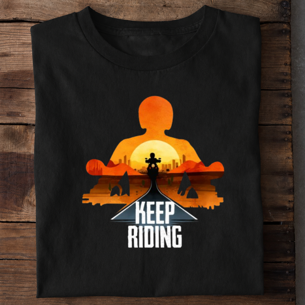 Keep Riding Premium Cotton T Shirt