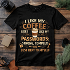 Strong Coffee Passwords T Shirt