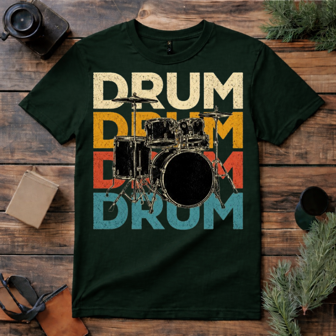 Drum Graphic Drummer T Shirt