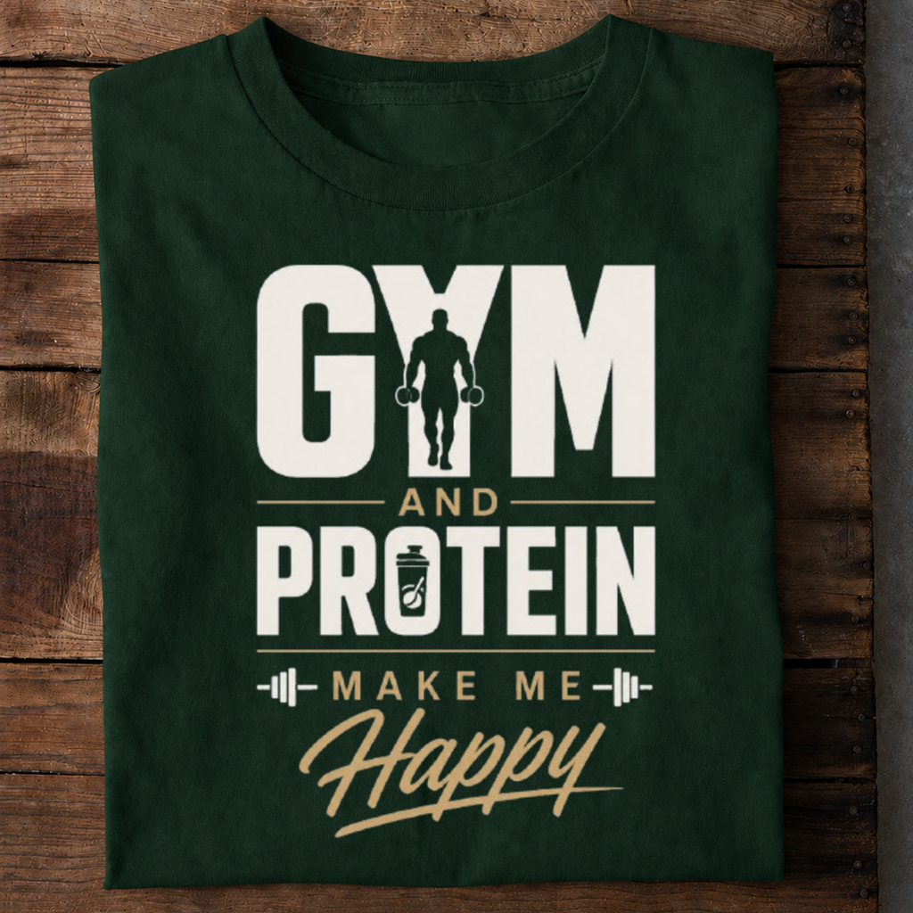 Protein and Gym Premium Cotton T Shirt
