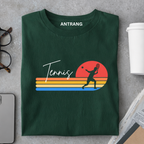 Retro Tennis Sunset T Shirt