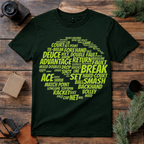 Tennis Terms Word Art T Shirt