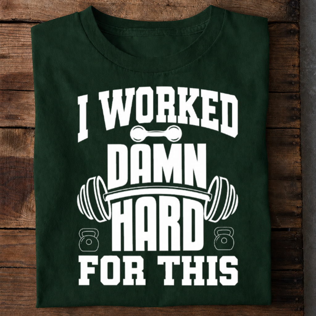 Work Hard Premium Cotton T Shirt