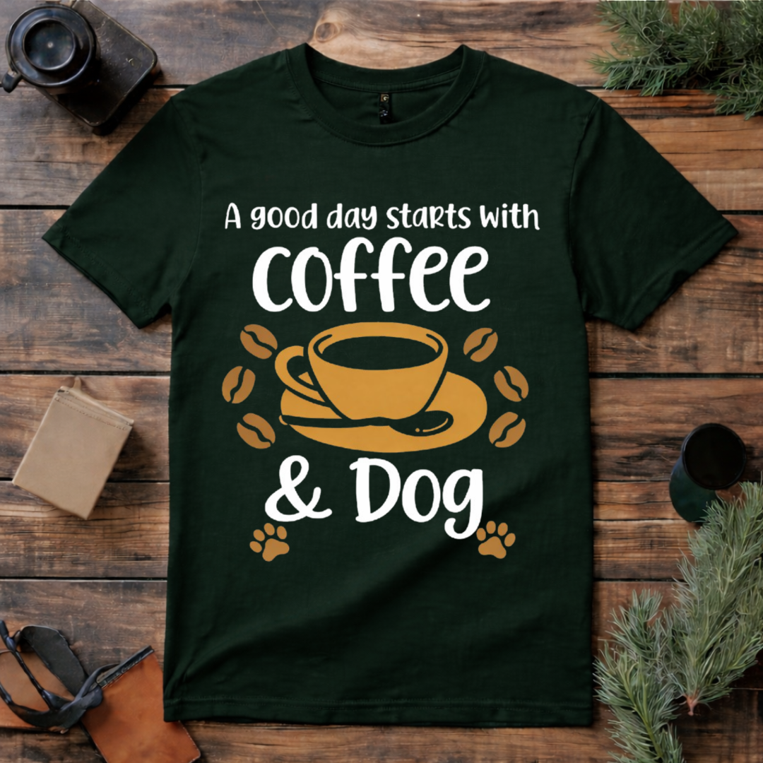 Coffee and Dog T Shirt