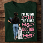 First Family Female Doctor Premium Cotton T Shirt