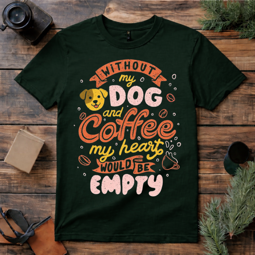 Dog and Coffee Lover T Shirt