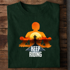 Keep Riding Premium Cotton T Shirt