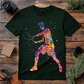 Color Splash Tennis Player T Shirt