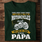 Motorcycle Papa Premium Cotton T Shirt