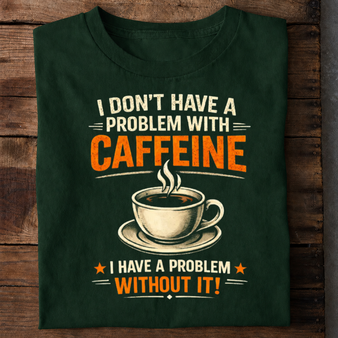 No Problem Coffee Premium Cotton T Shirt