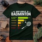 Why I Lose at Badminton T Shirt
