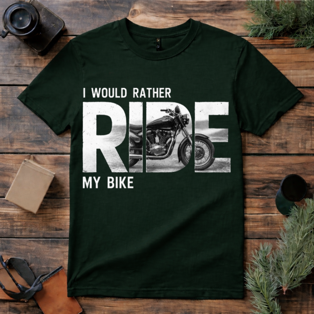 Rather Ride My Bike T Shirt