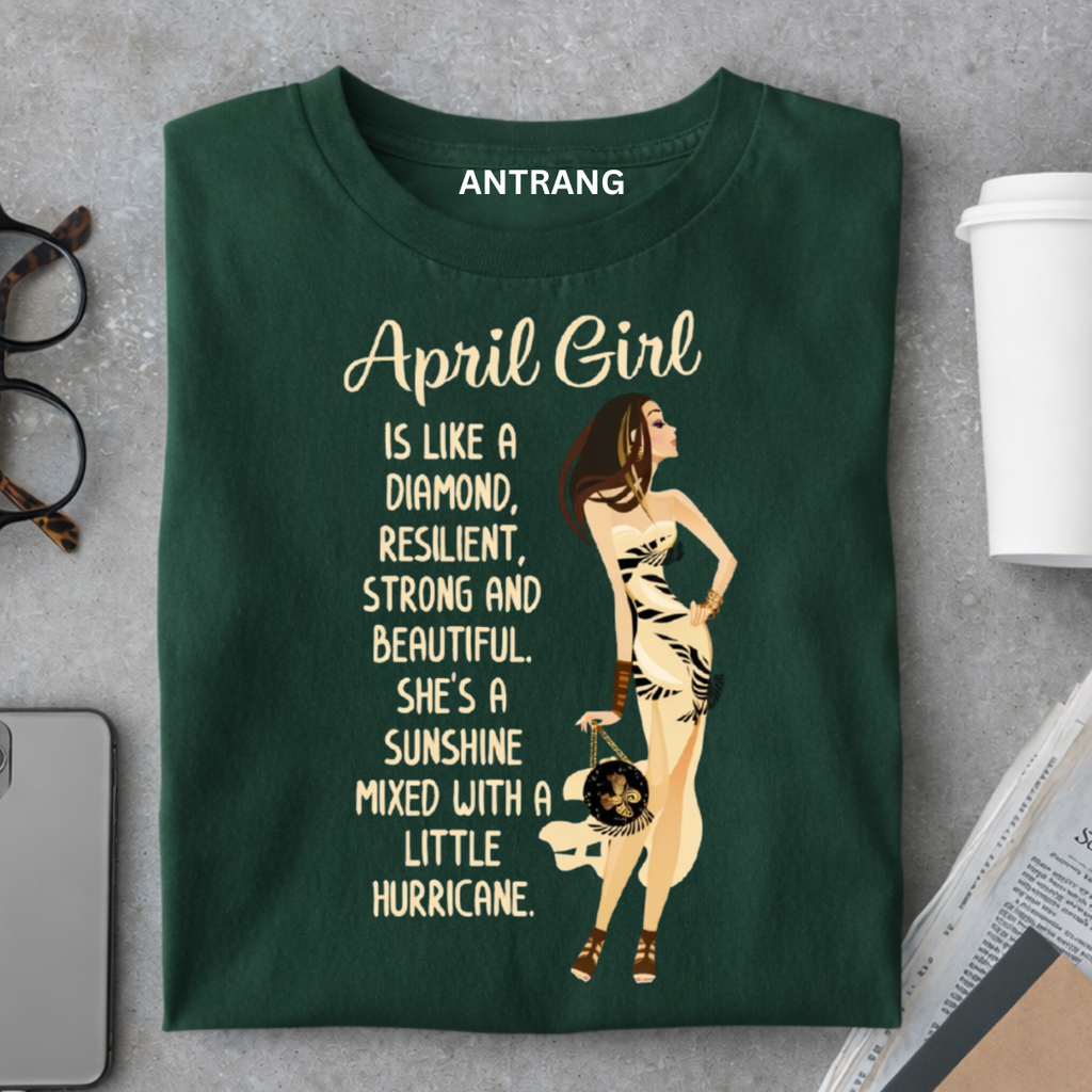 April Girl Diamond T Shirt