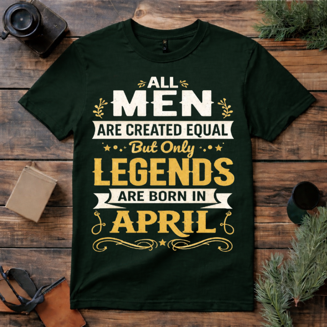 April Born Legend T Shirt