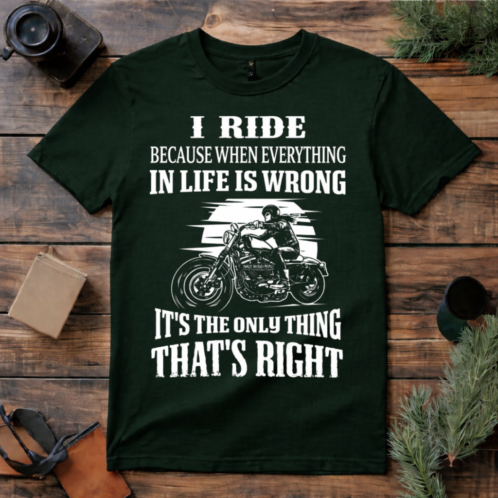 Riding Makes Life Right T Shirt
