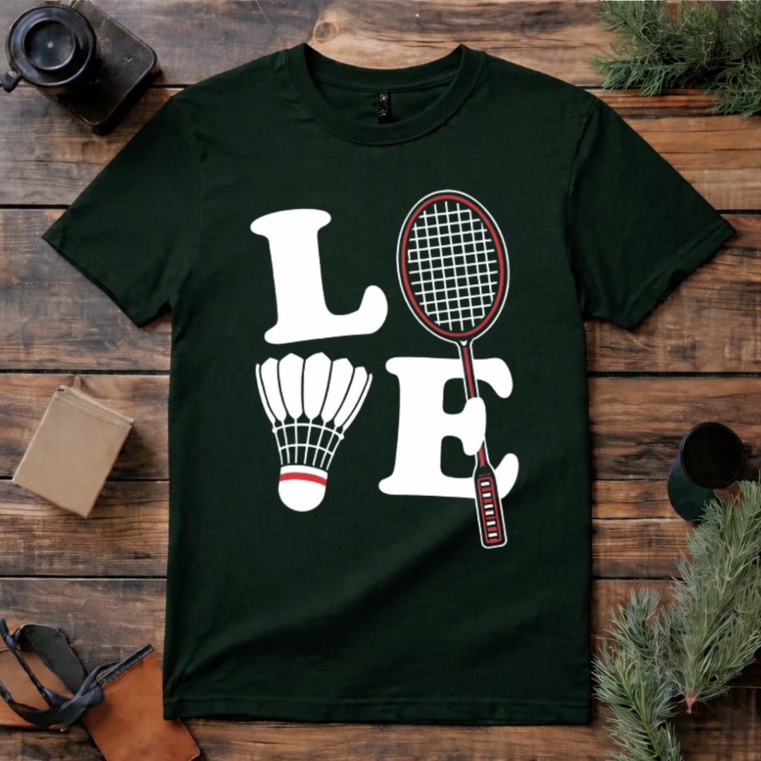 Love Badminton T Shirt