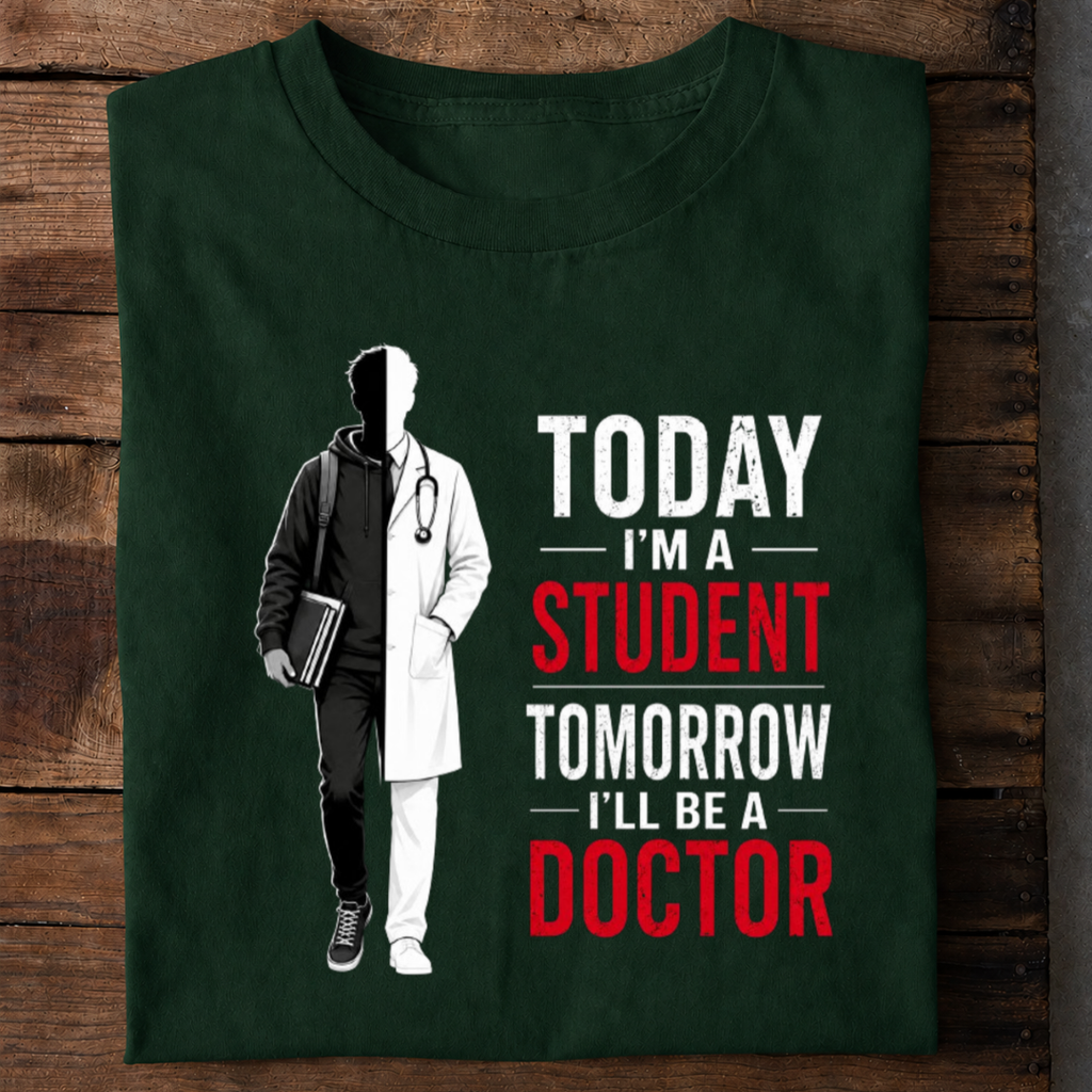 Today Student Tomorrow Doctor Premium Cotton T Shirt