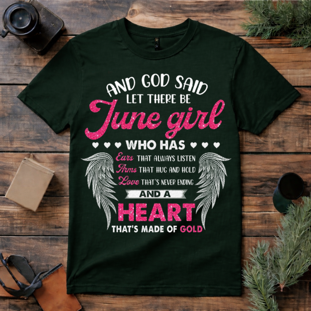 June Girl Heart of Gold T Shirt