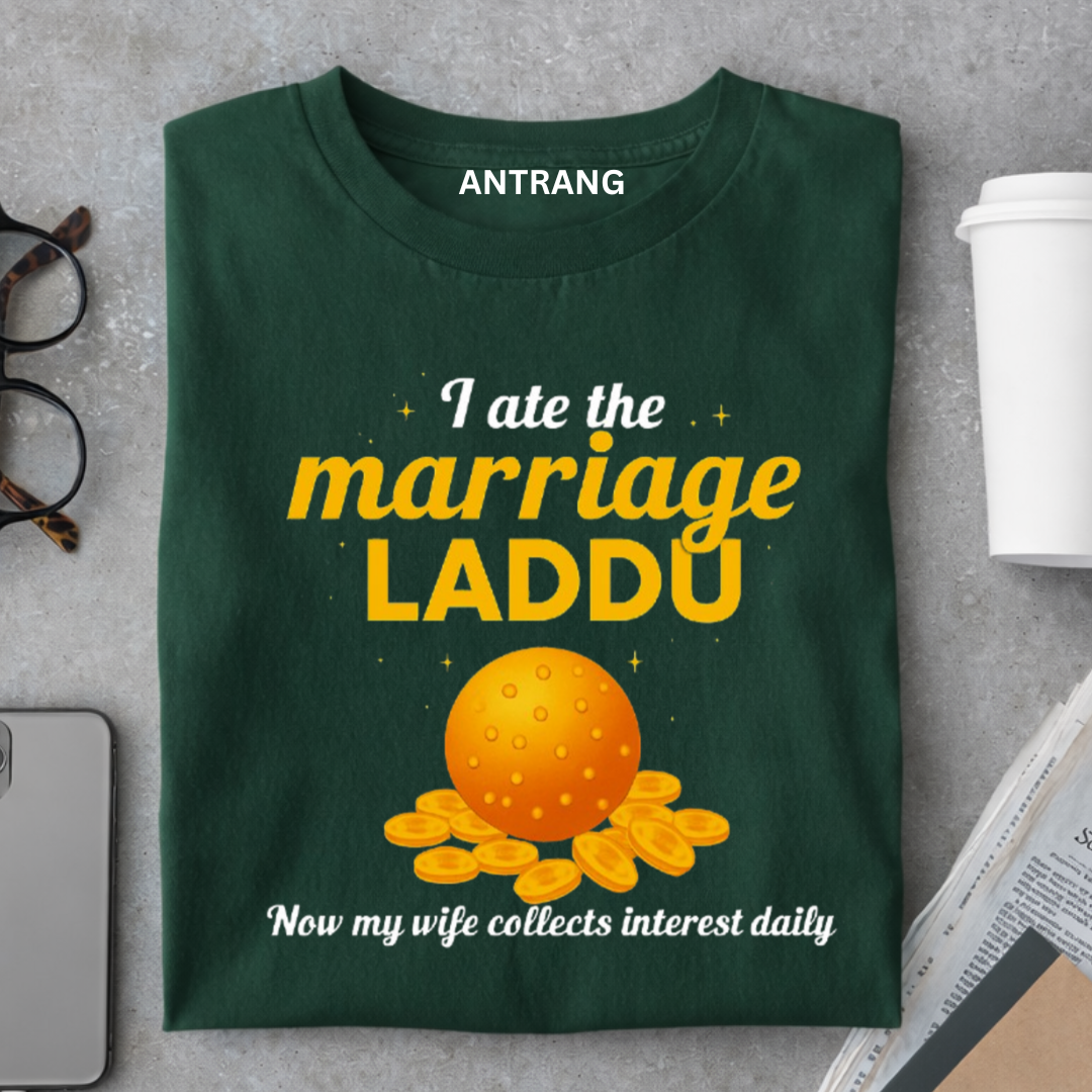 Marriage Laddu Funny Husband T Shirt